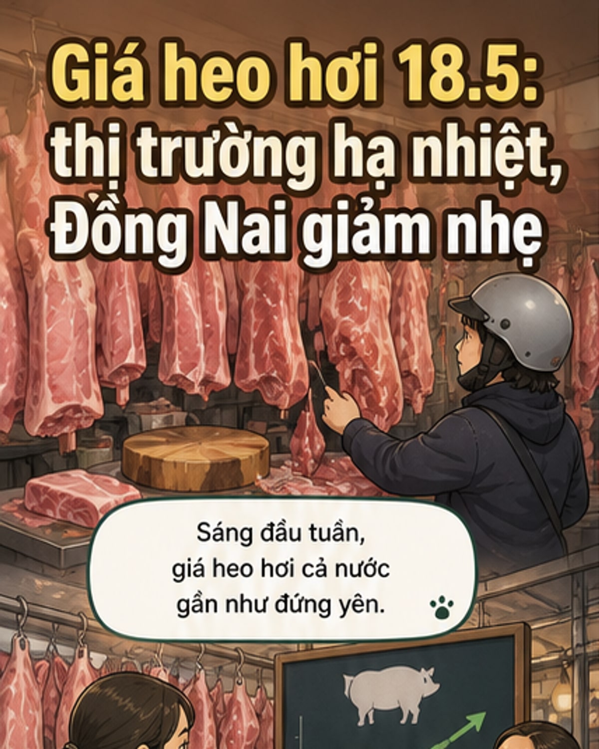 Giá heo hơi hôm nay: Miền Nam giảm nhẹ