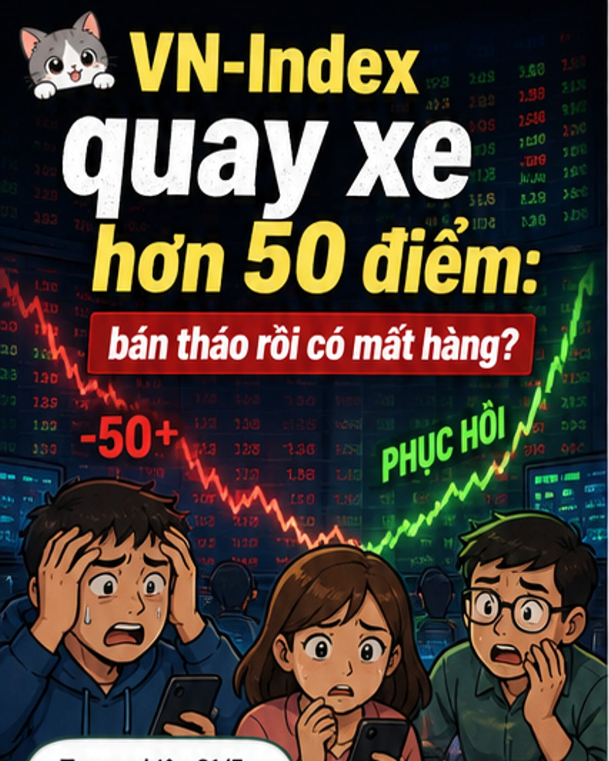 VN-Index quay xe hơn 50 điểm