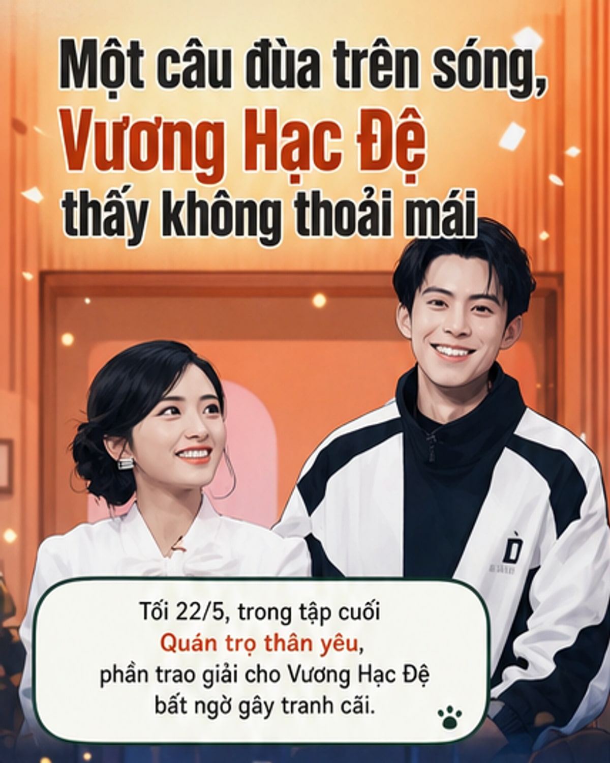 Thẩm Nguyệt xin lỗi Vương Hạc Đệ sau tranh cãi chương trình