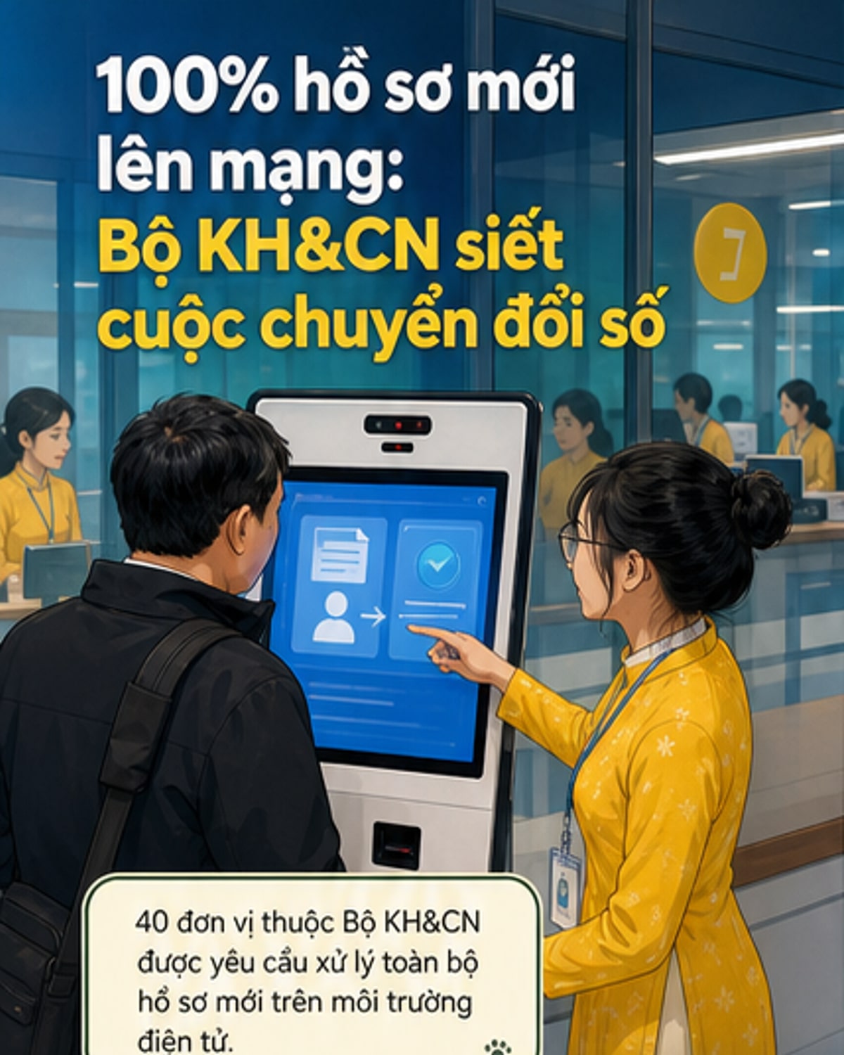 Bộ KH&CN chuyển 100% hồ sơ mới sang điện tử