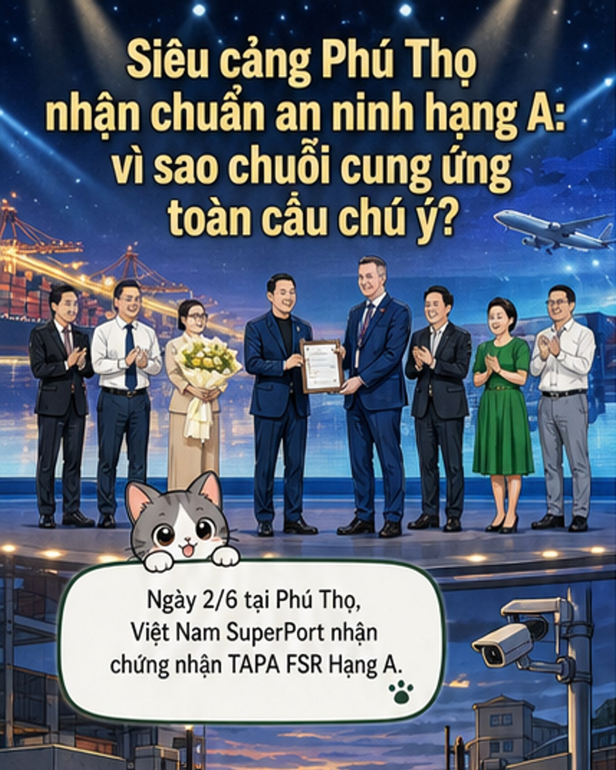 Siêu cảng Việt Nam đạt chuẩn an ninh quốc tế