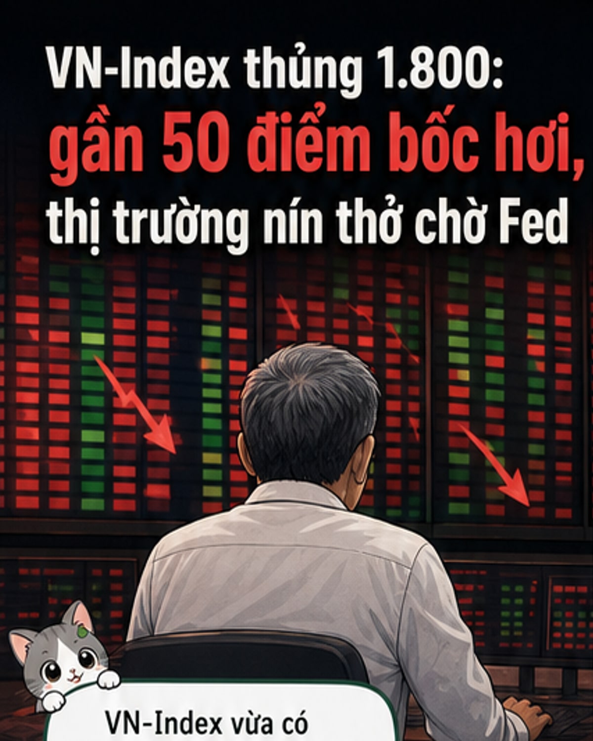 VN-Index mất gần 50 điểm