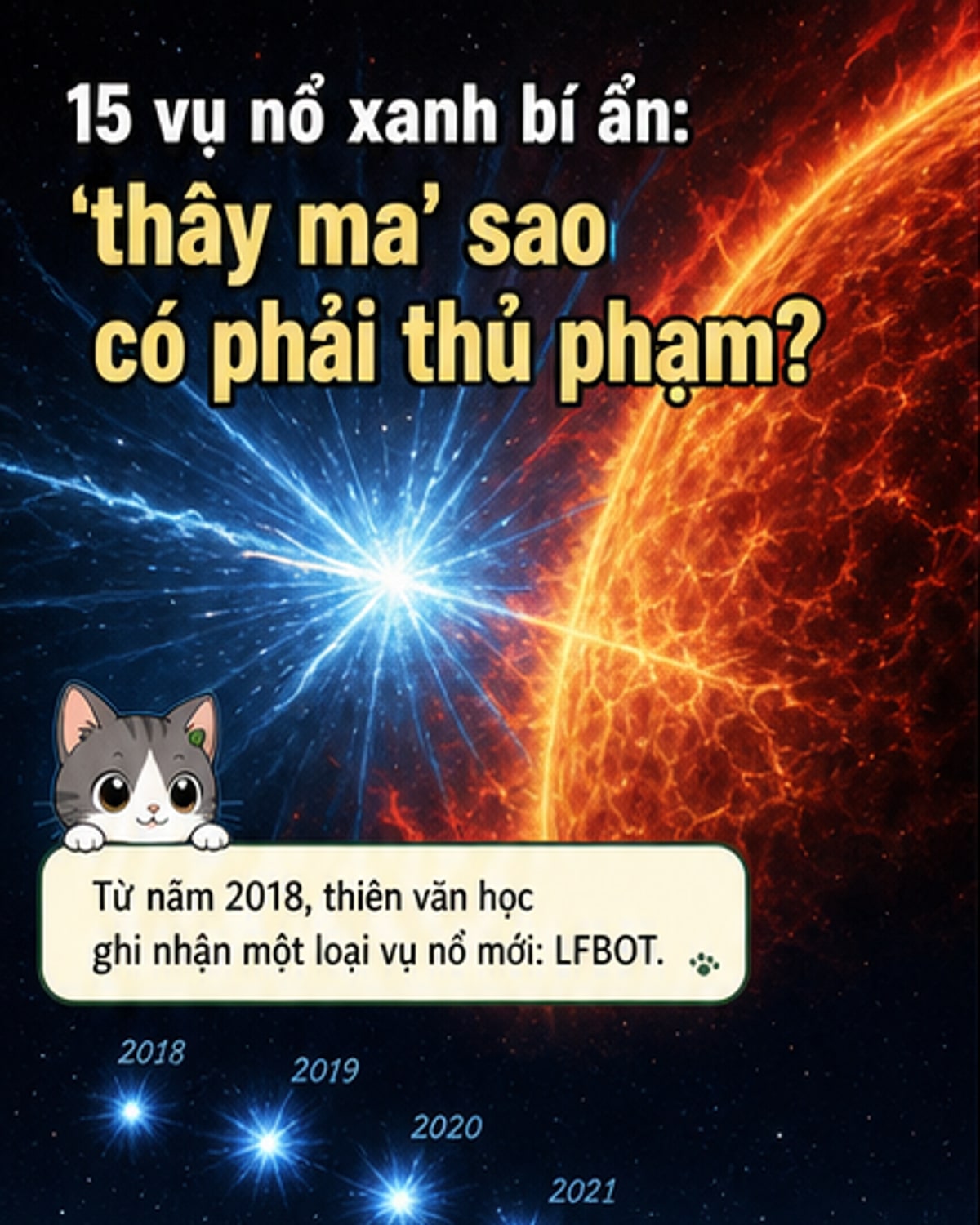 15 vụ nổ xanh bí ẩn giữa vũ trụ