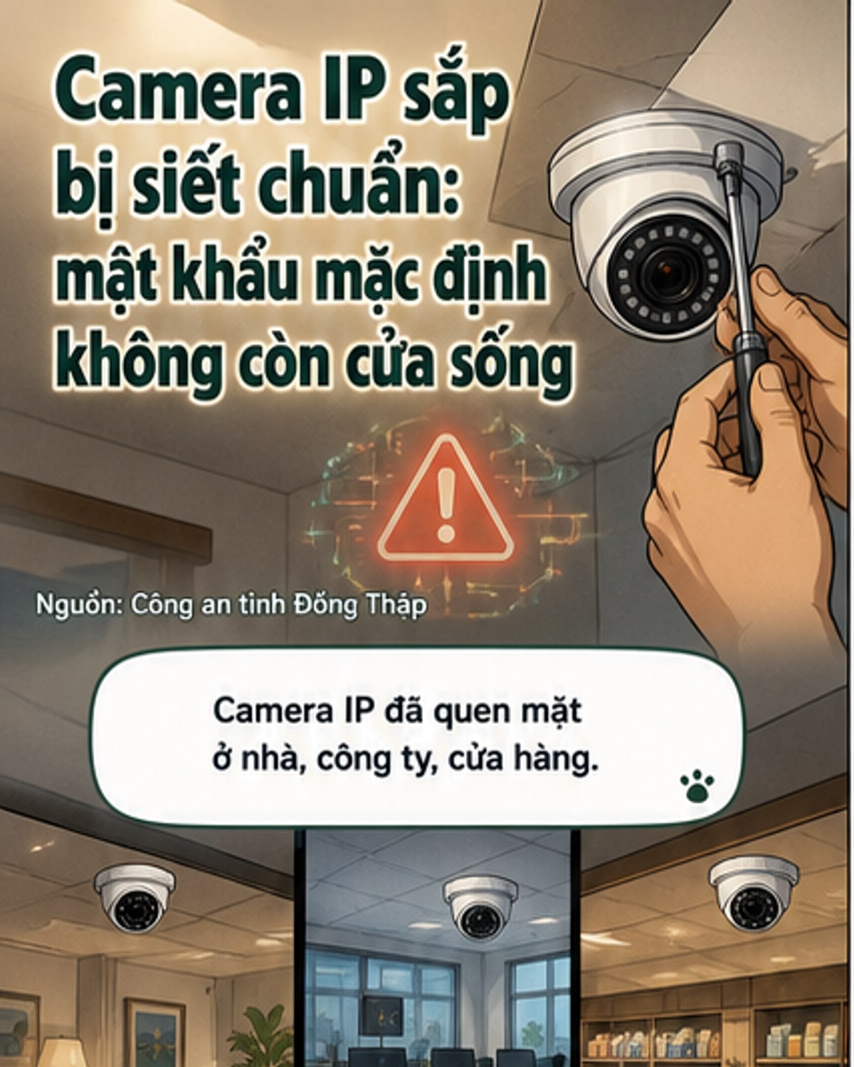 Camera IP ở Việt Nam sắp bị siết bảo mật