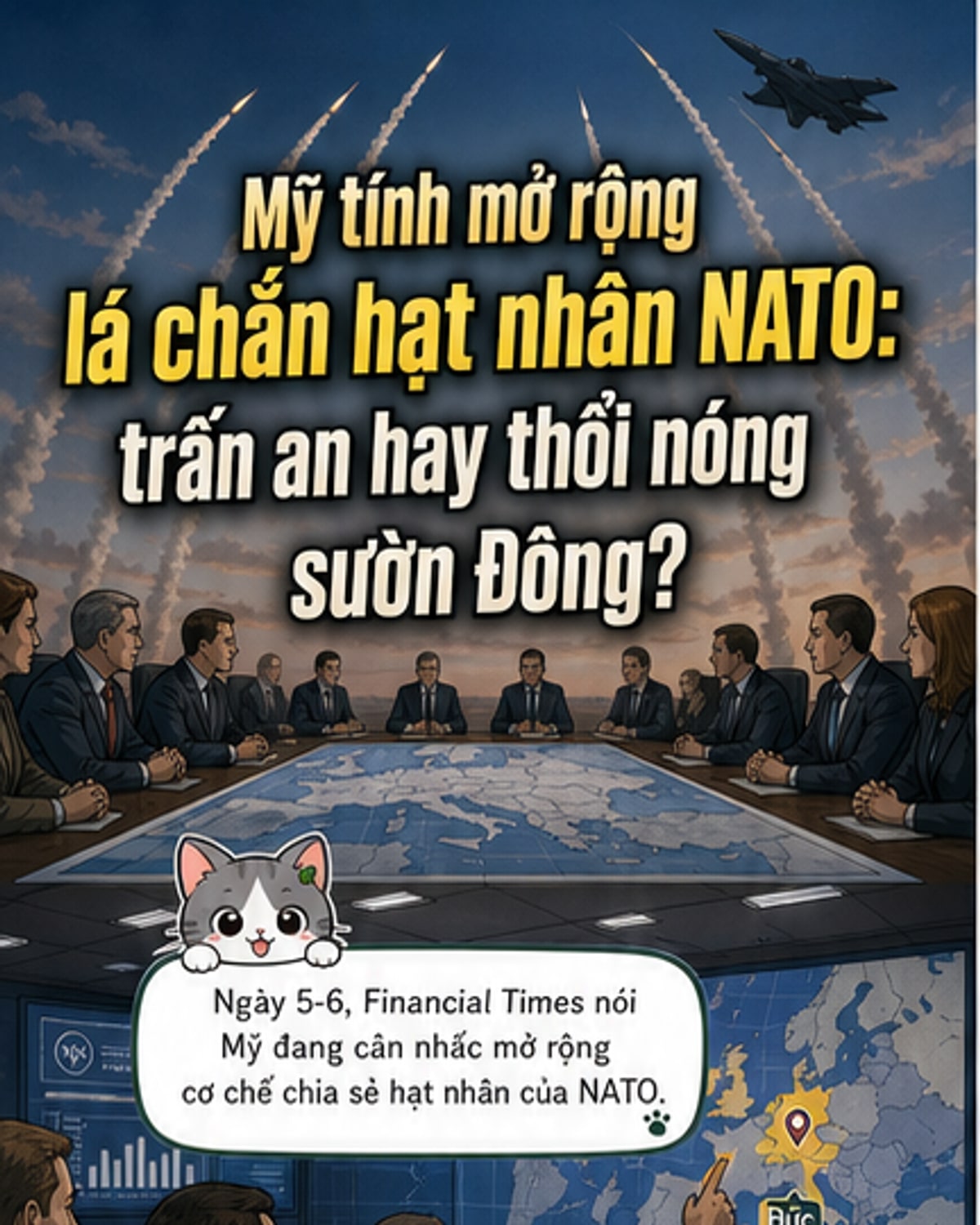 Mỹ cân nhắc triển khai vũ khí hạt nhân tới thêm đồng minh NATO