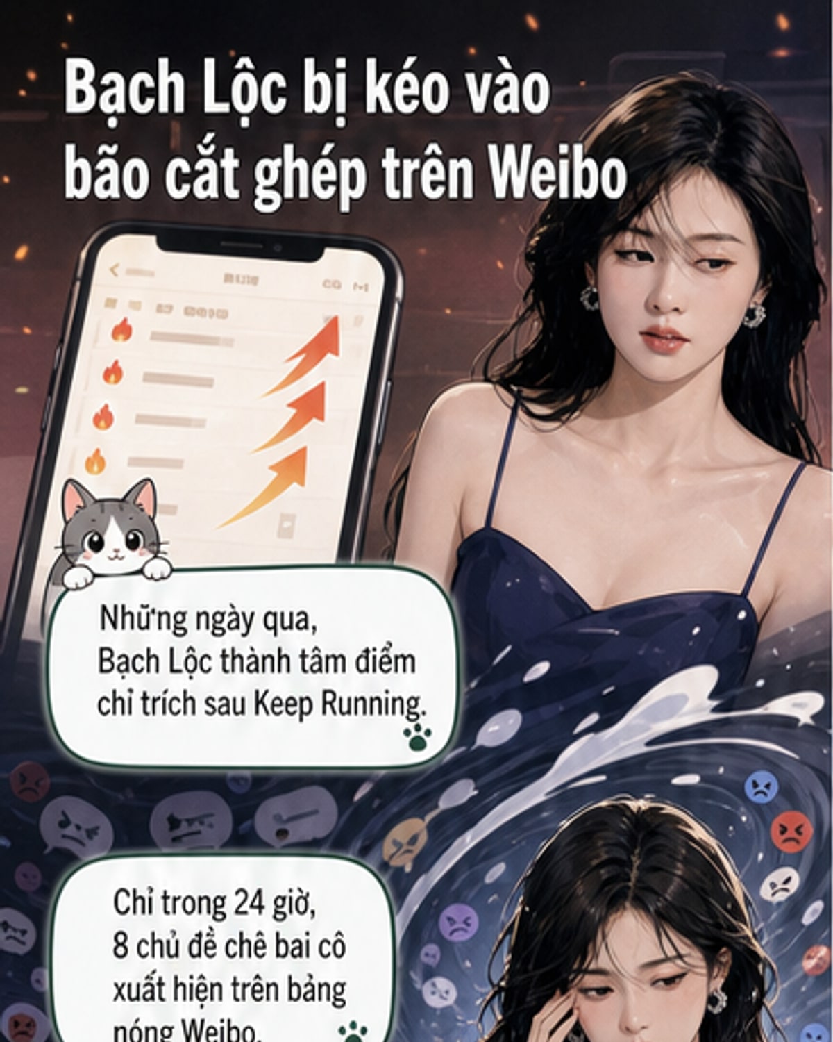 Bạch Lộc bị vùi dập vì clip bị cắt ghép
