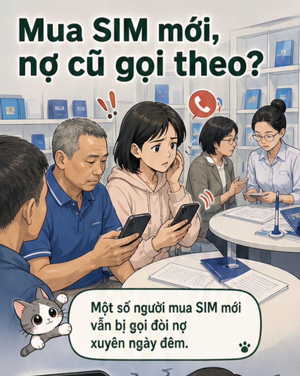 SIM tái sử dụng gây phiền toái cho người mới
