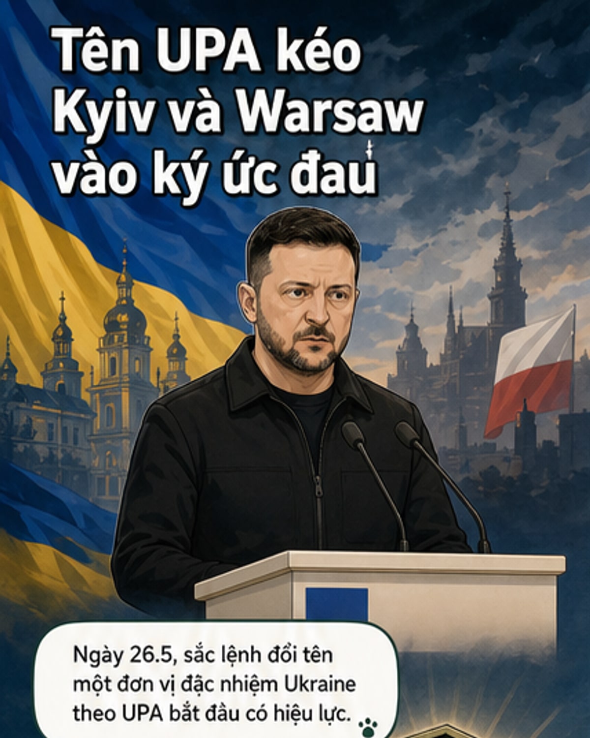 Ba Lan muốn tước huân chương cao quý đã trao cho Tổng thống Ukraine