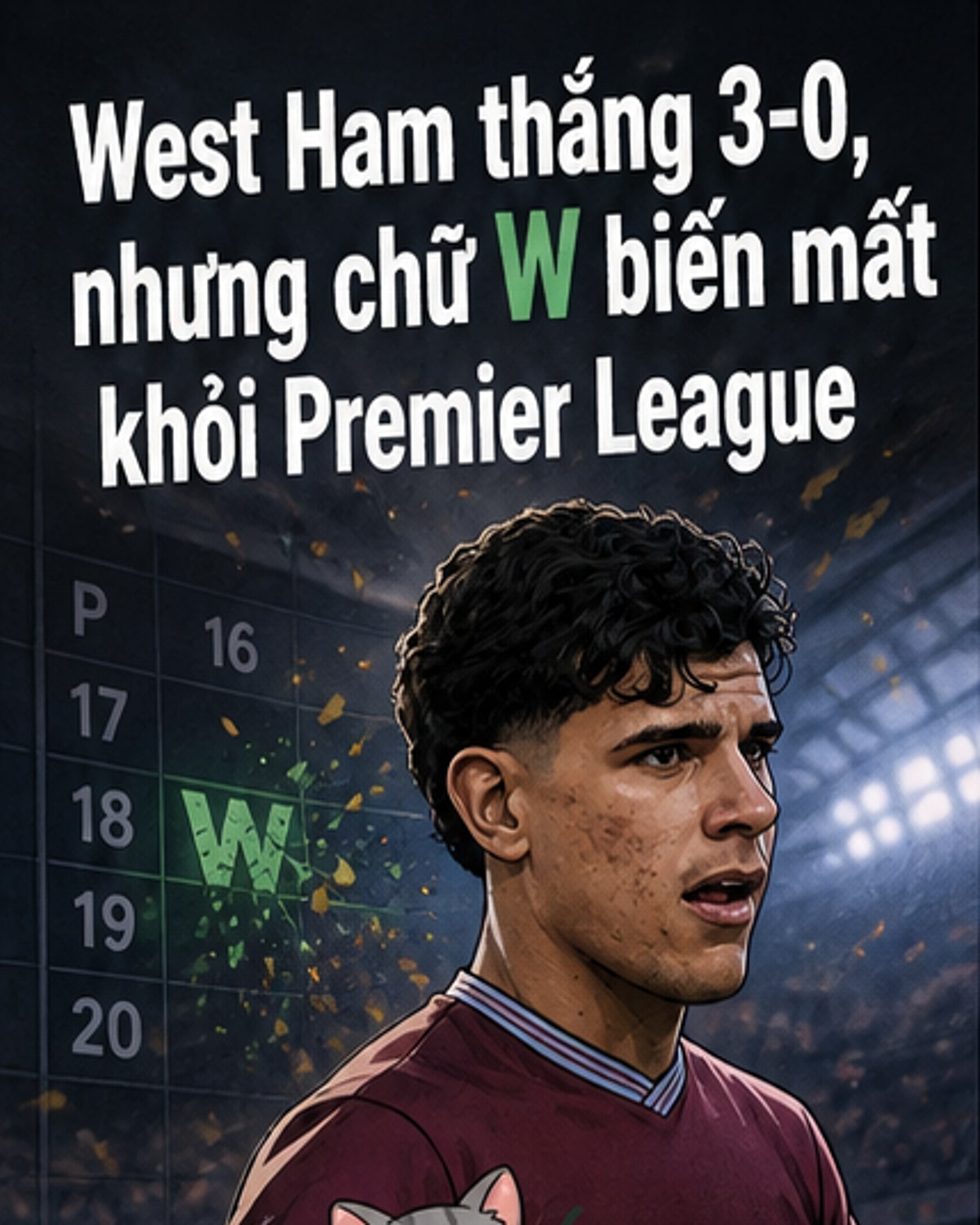 Premier League mất chữ 'W' sau 138 năm