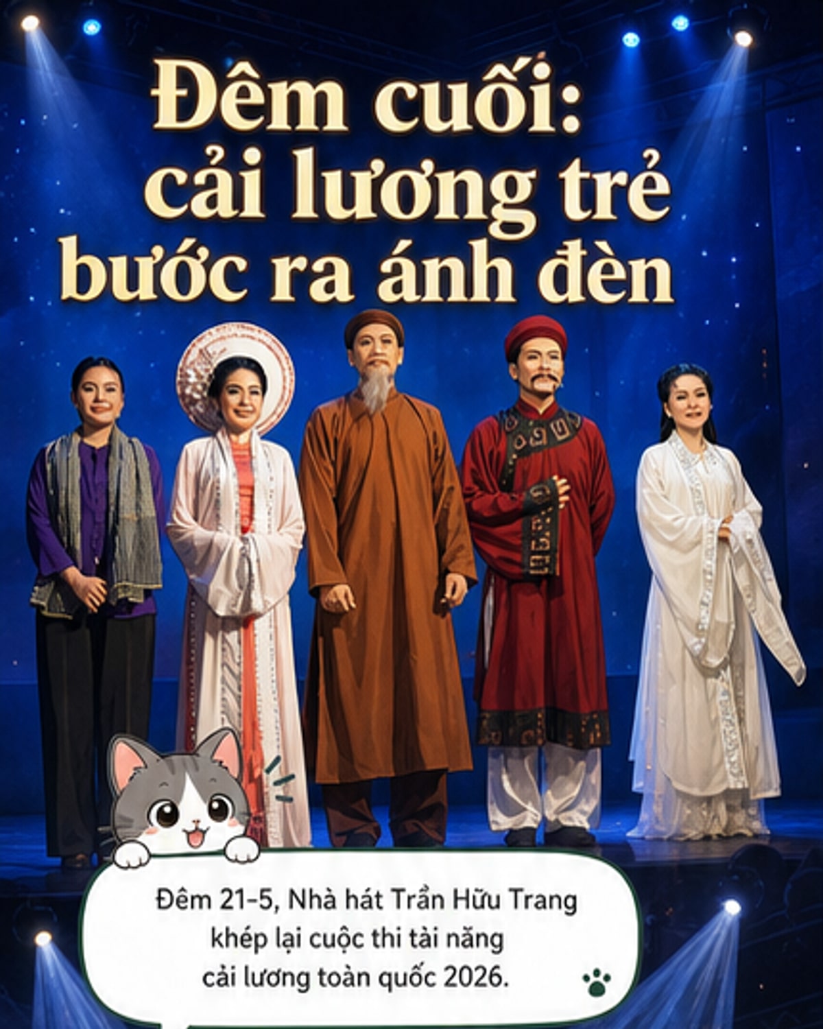 Đêm thi cuối của tài năng cải lương trẻ