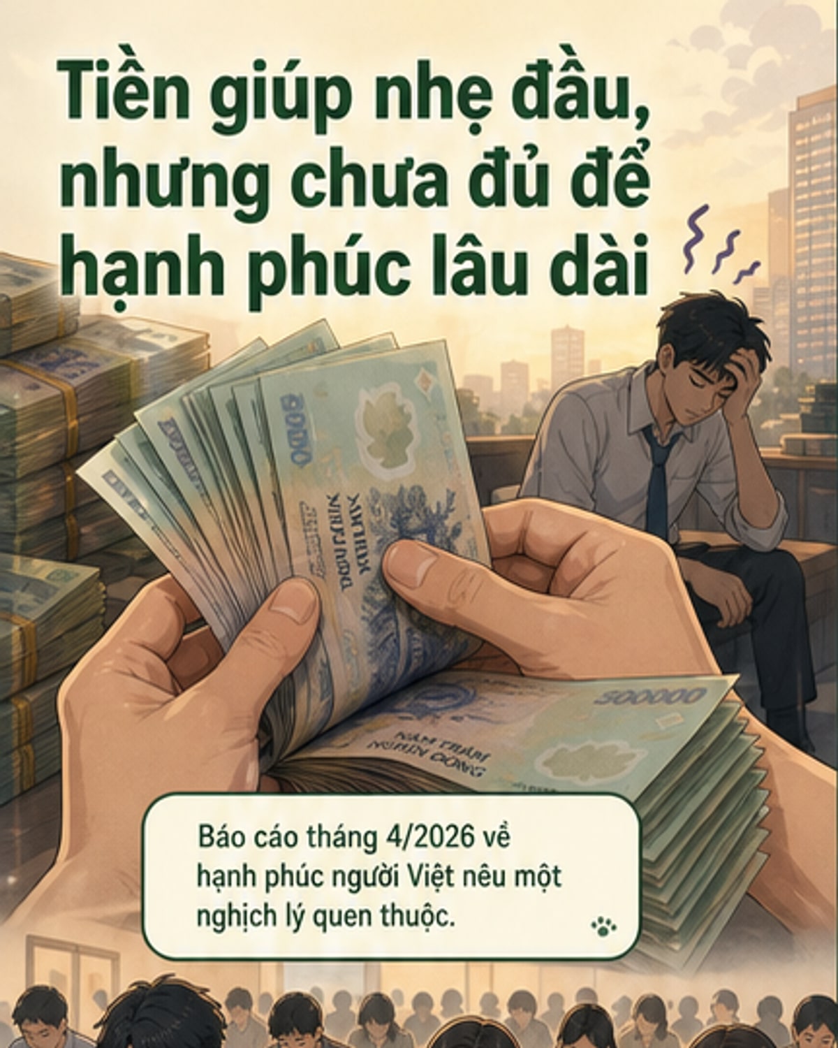 Tiền không đủ để hạnh phúc