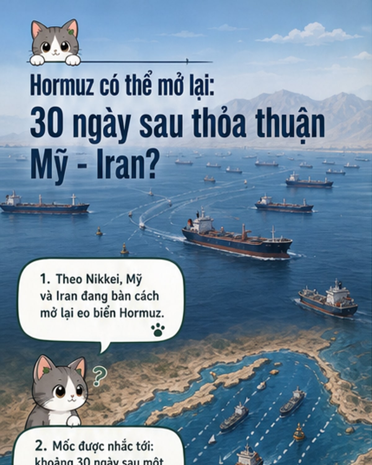 Iran sắp mở lại eo biển Hormuz?