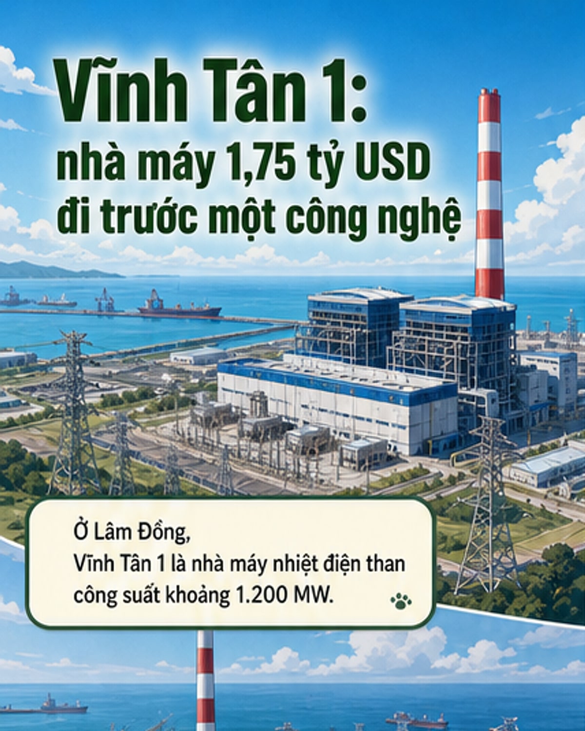 Nhà máy điện tỷ USD áp dụng công nghệ mới