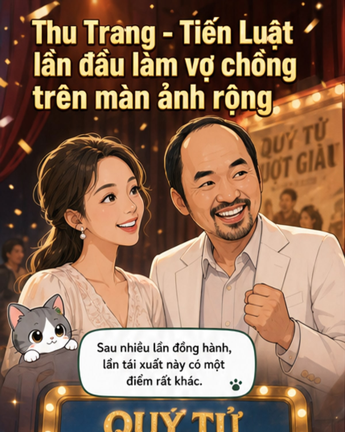 Thu Trang & Tiến Luật tái xuất điện ảnh