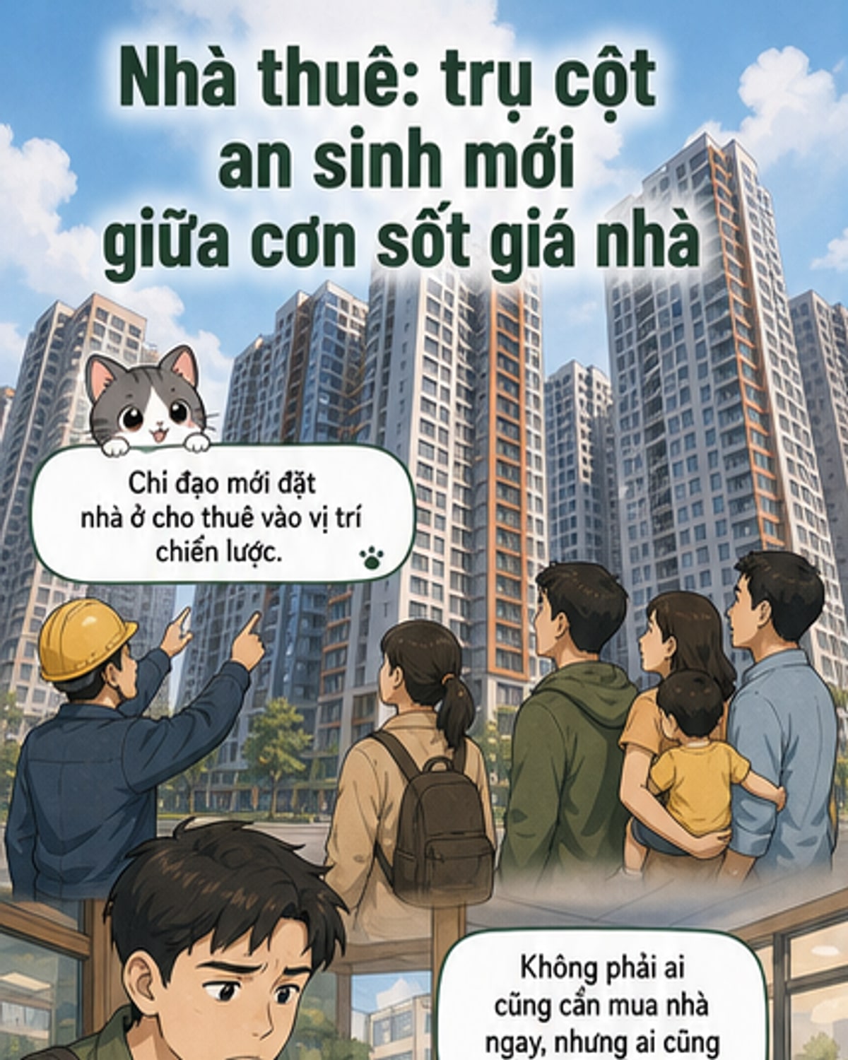 Nhà ở cho thuê thành trụ cột an sinh