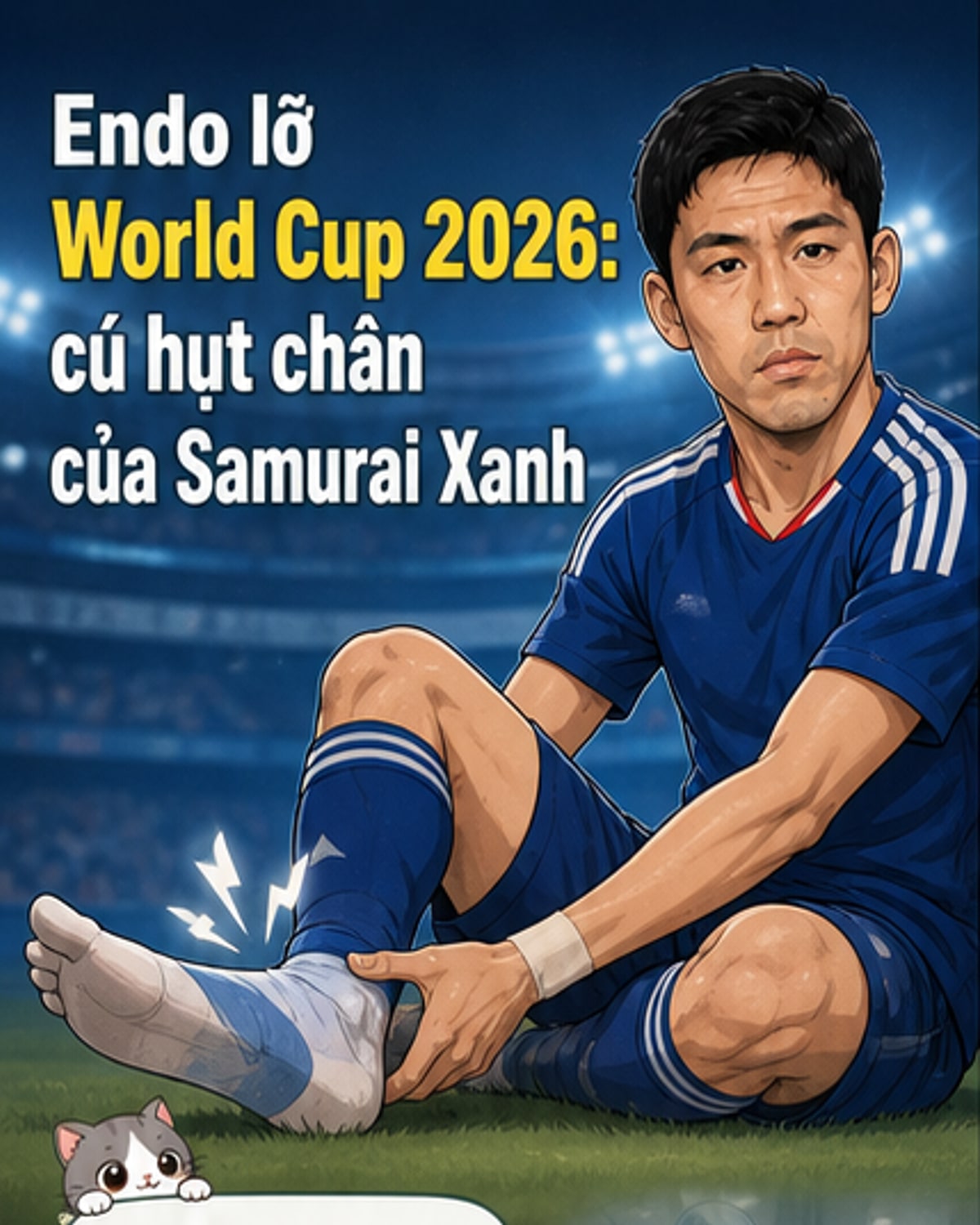 Wataru Endo lỡ World Cup 2026 vì chấn thương