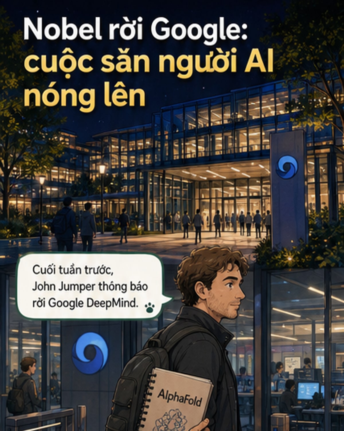 Nhà khoa học Nobel rời Google vì lý tưởng AI?