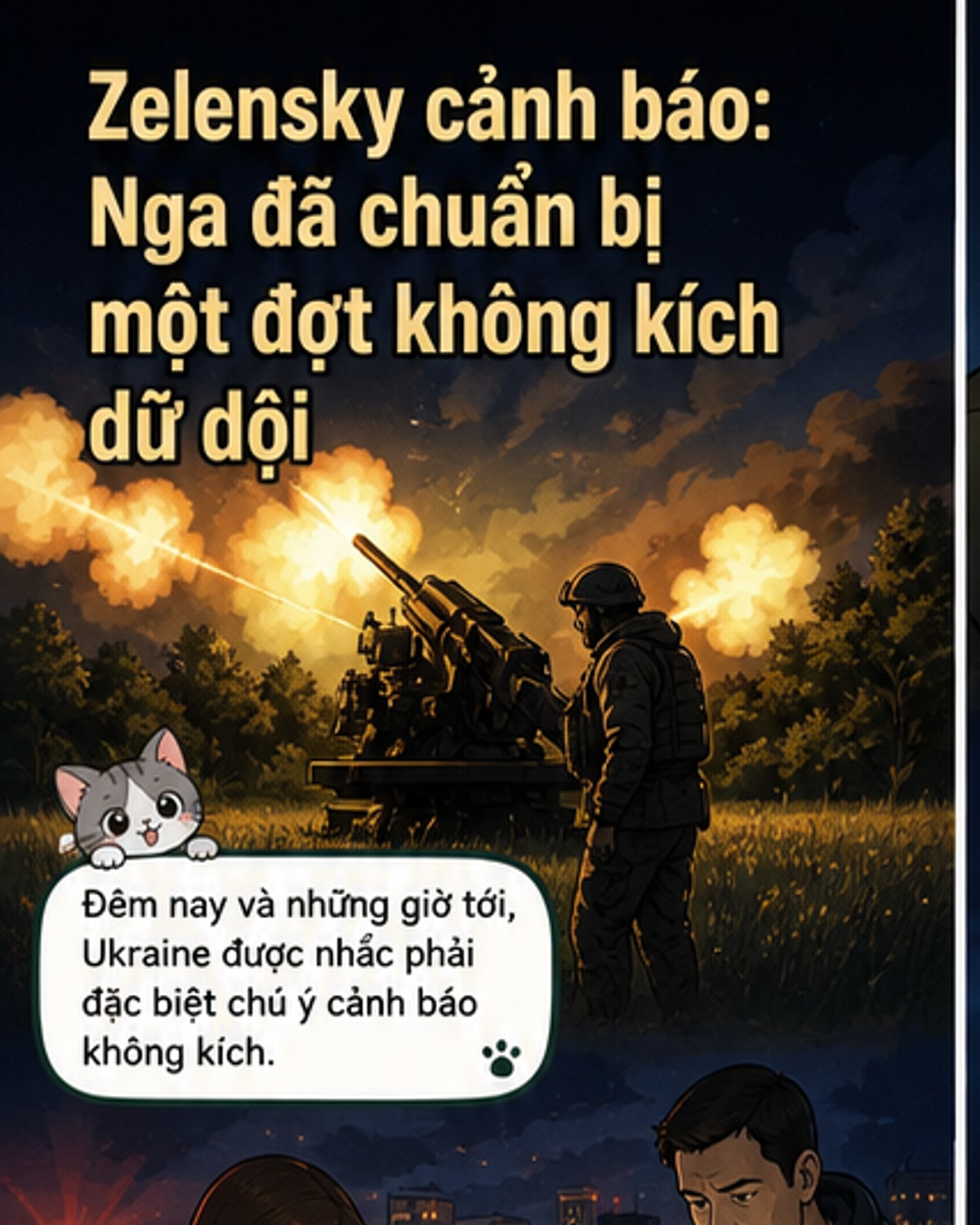 Ukraine cảnh báo đợt không kích lớn từ Nga