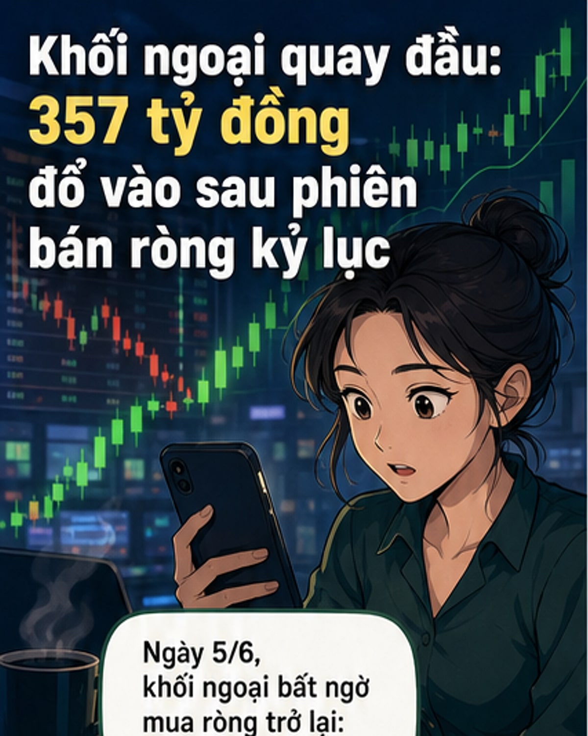 Khối ngoại bất ngờ mua ròng 360 tỷ đồng