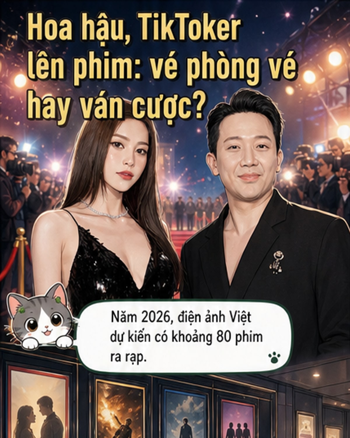 Hoa hậu, TikToker đổ xô đóng phim: Lợi hay hại?