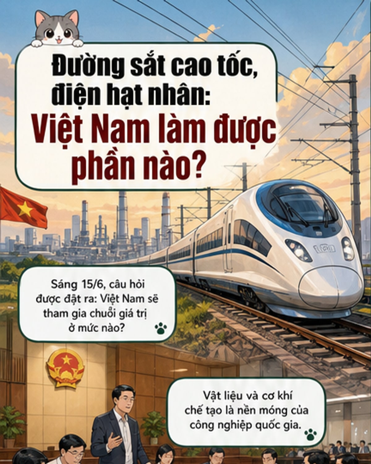Việt Nam tham gia được đâu trong dự án đường sắt cao tốc và điện hạt nhân?