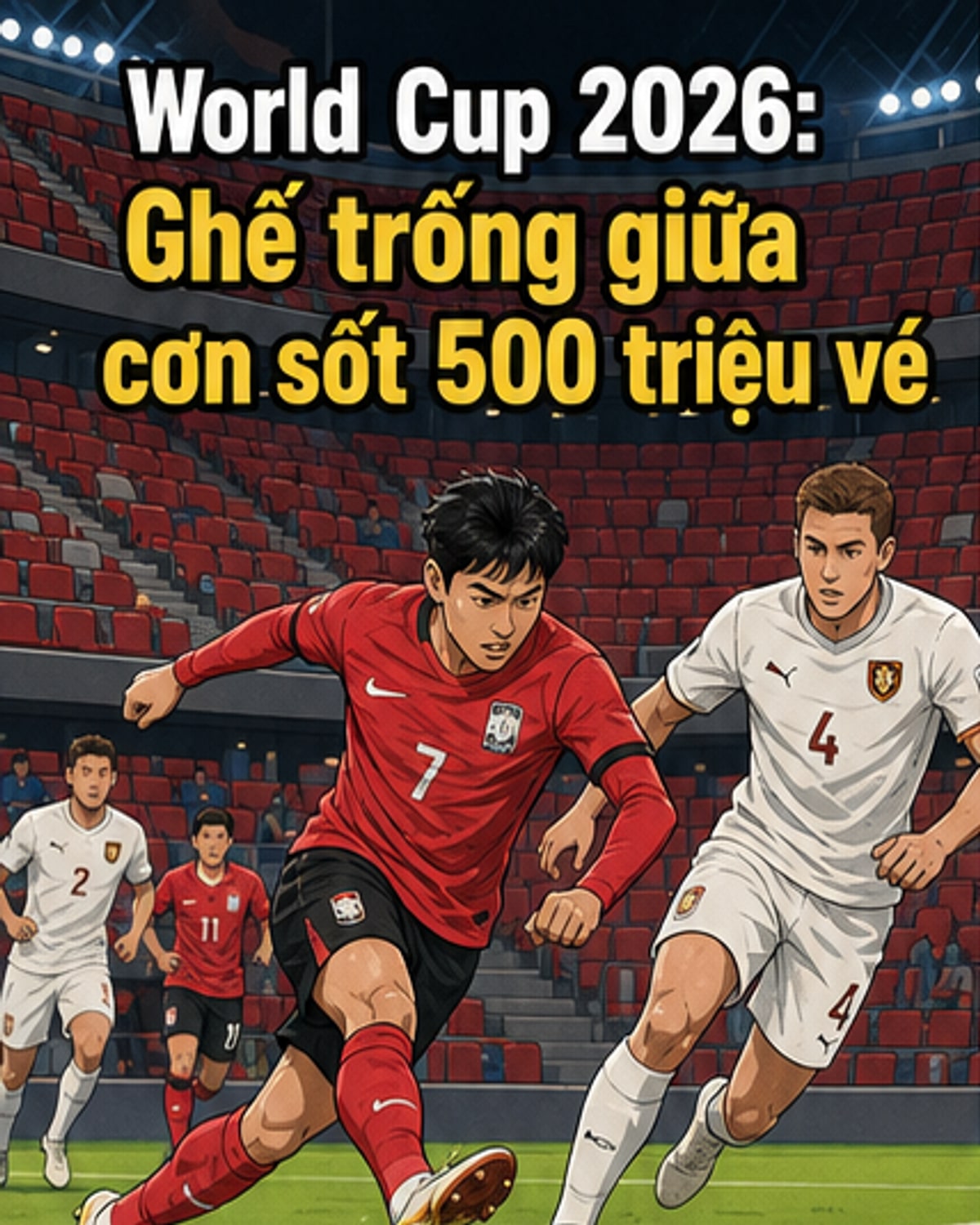 Hàn Quốc thắng nghẹt thở, sân World Cup lại vắng khán giả