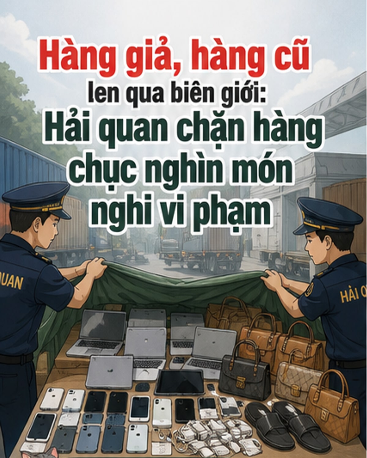 Hải quan thu giữ hàng chục nghìn hàng hóa vi phạm sở hữu trí tuệ