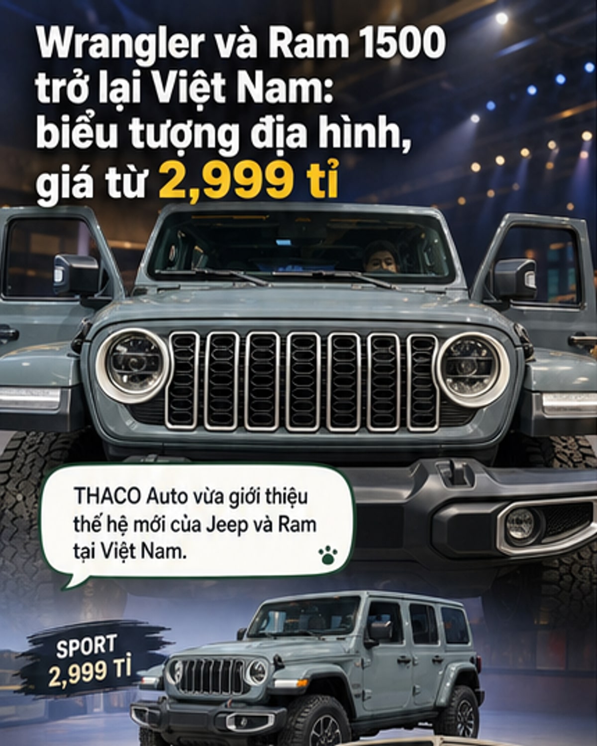 Jeep và Ram trở lại Việt Nam