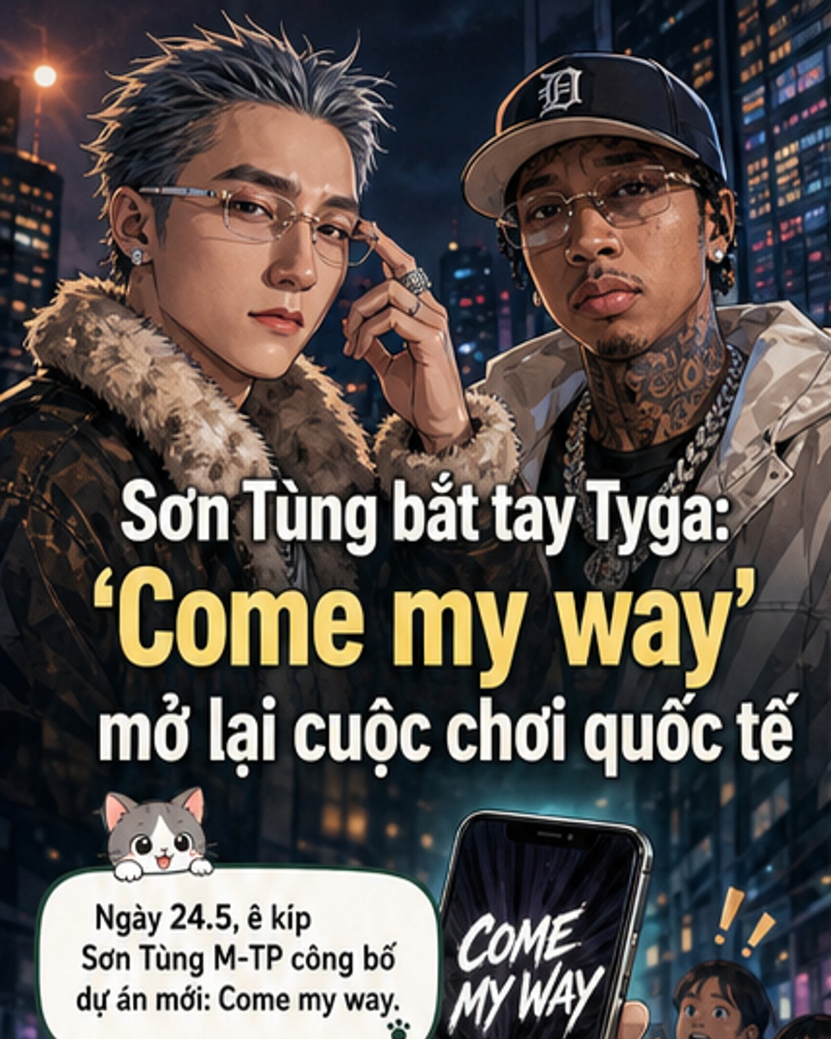 Sơn Tùng M-TP tái hợp quốc tế cùng Tyga