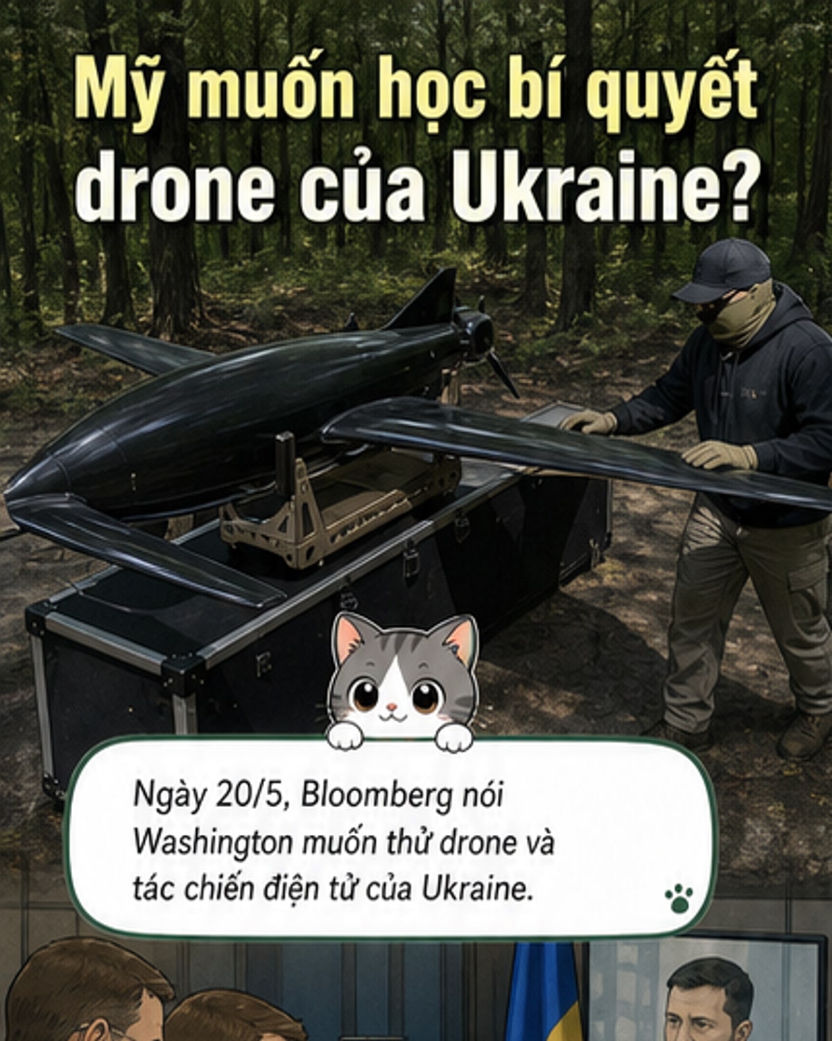 Mỹ muốn học công nghệ drone từ Ukraine