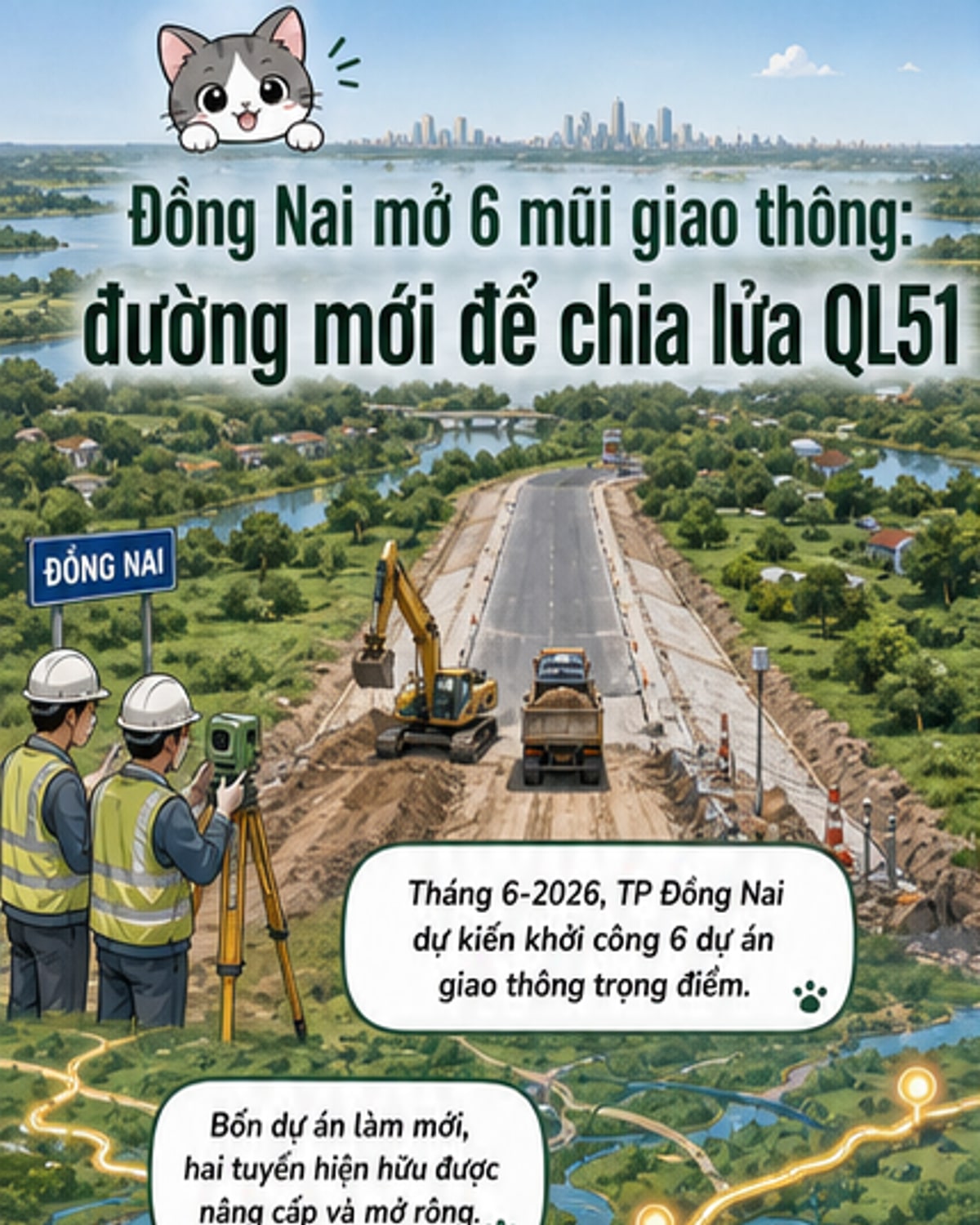 Đồng Nai khởi công loạt dự án giao thông