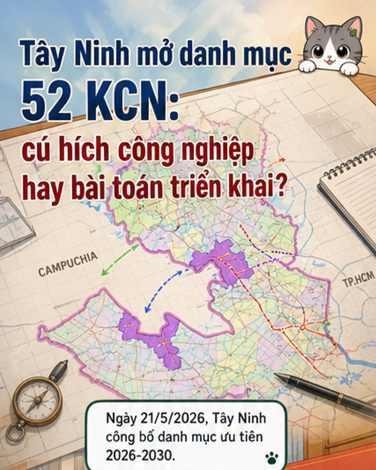 Tây Ninh công bố 52 khu công nghiệp trọng điểm