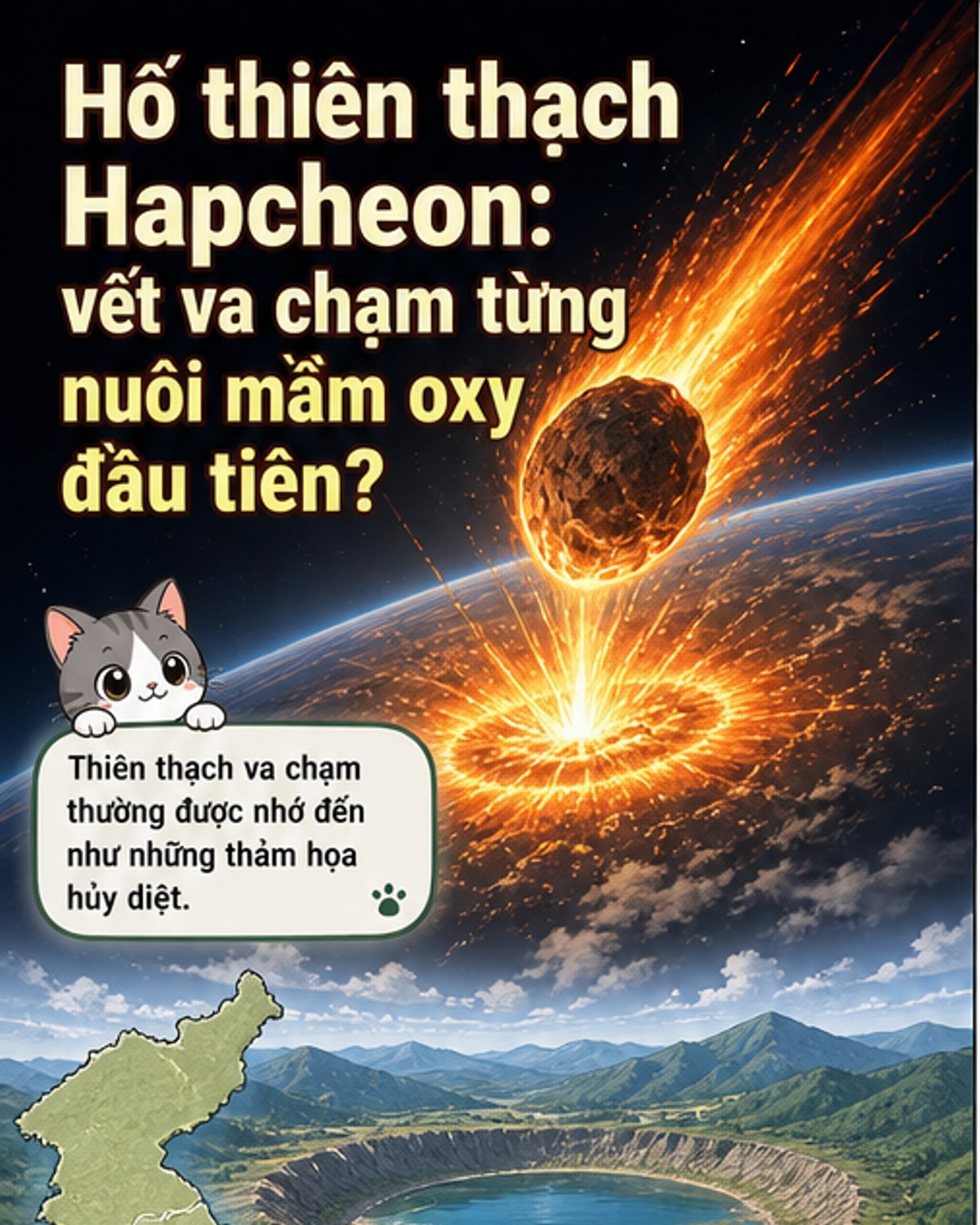 Thiên thạch không diệt vong, lại tạo mầm sống đầu tiên