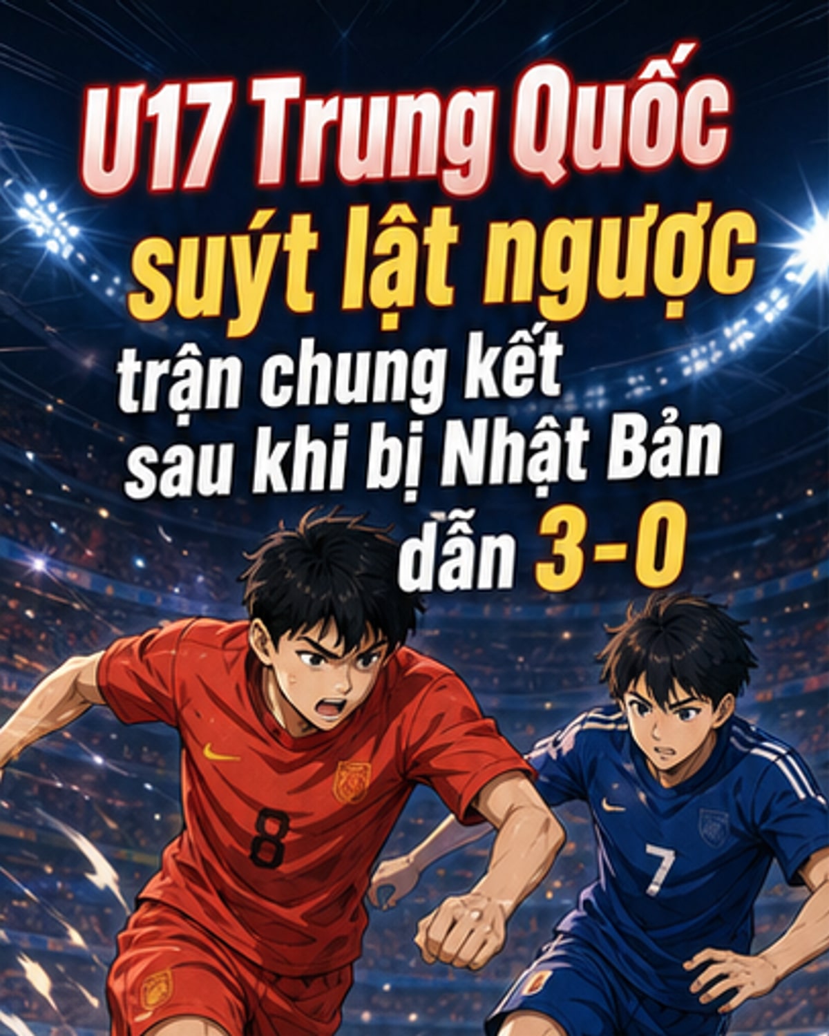 U17 Trung Quốc lội ngược dòng bất thành