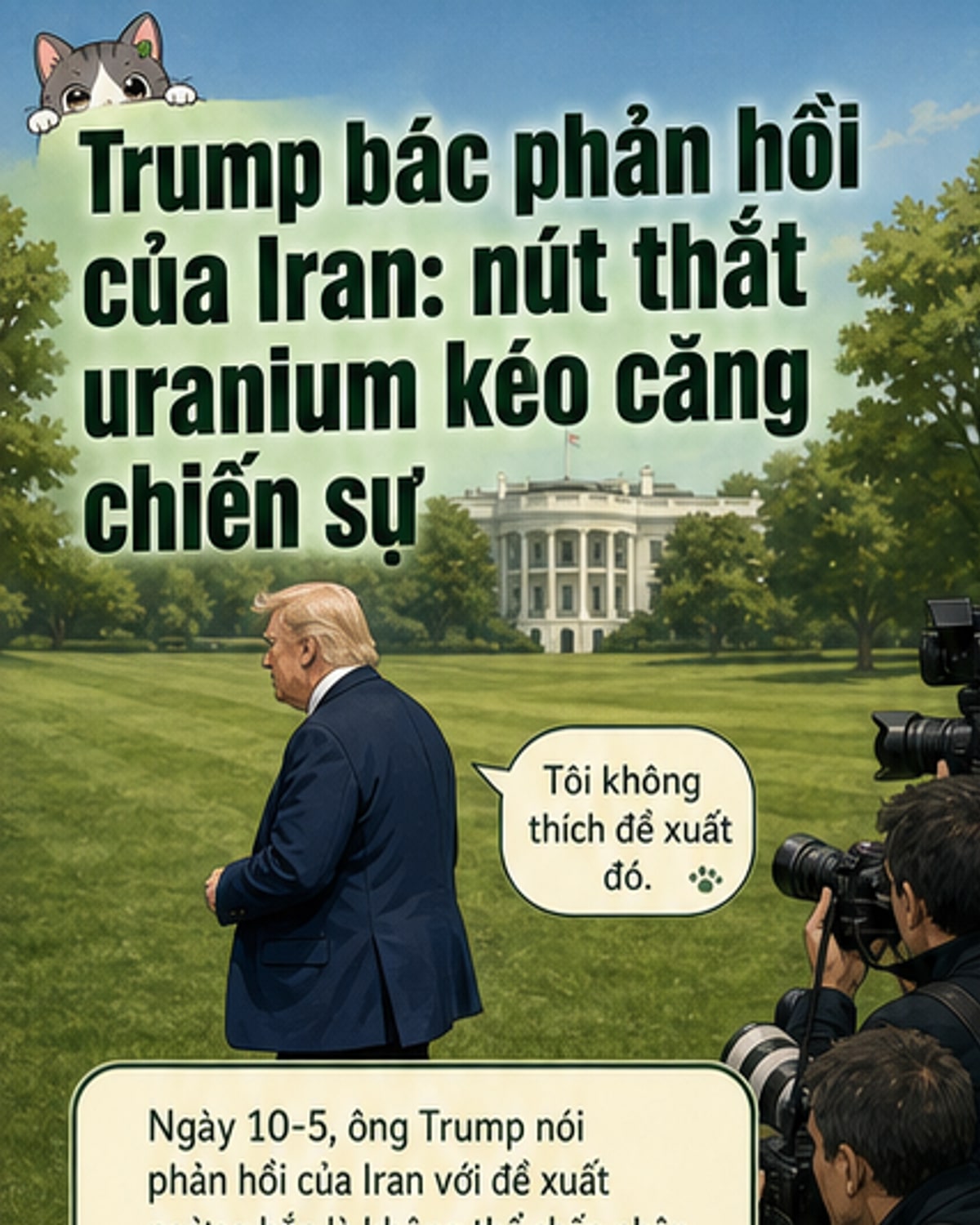 Trump cảnh báo nổ tung ai tiếp cận uranium Iran