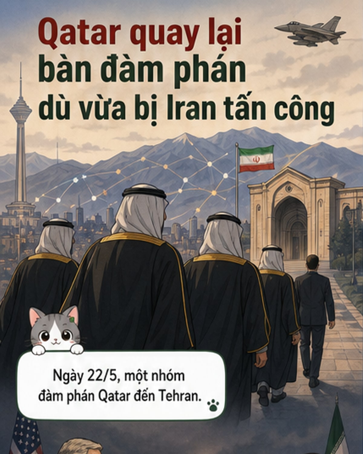 Qatar bất ngờ điều phối đàm phán Mỹ - Iran