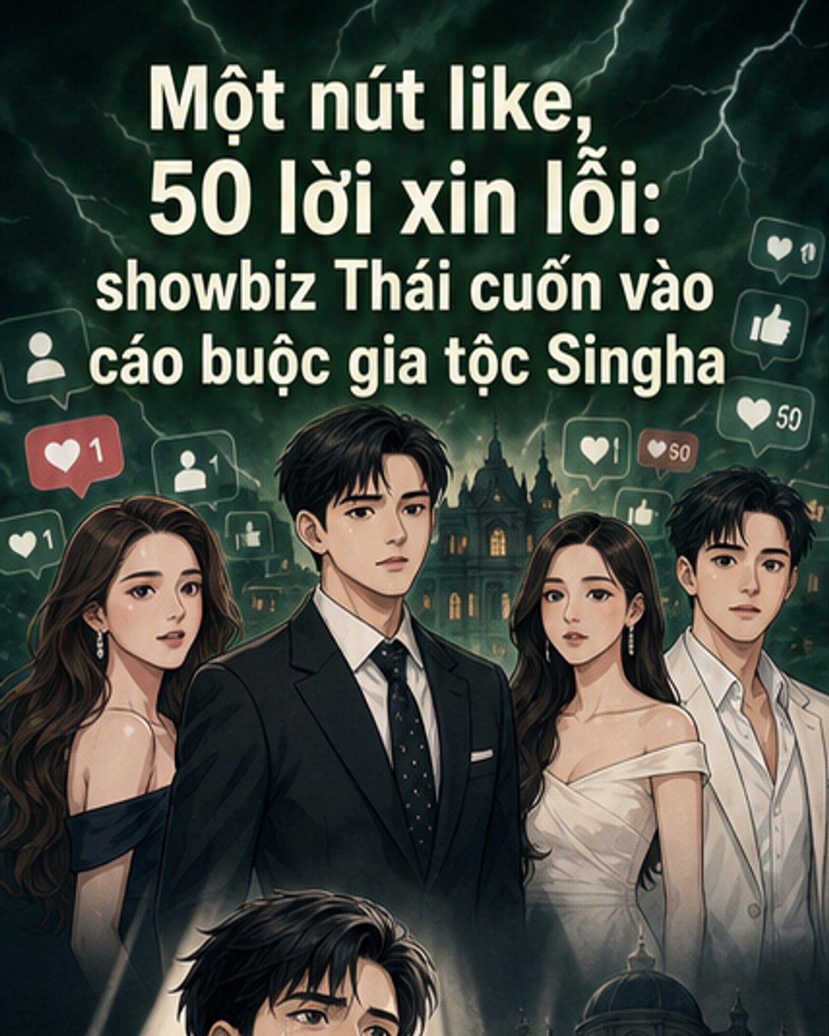 50 sao Thái xin lỗi vì like bài gây tranh cãi