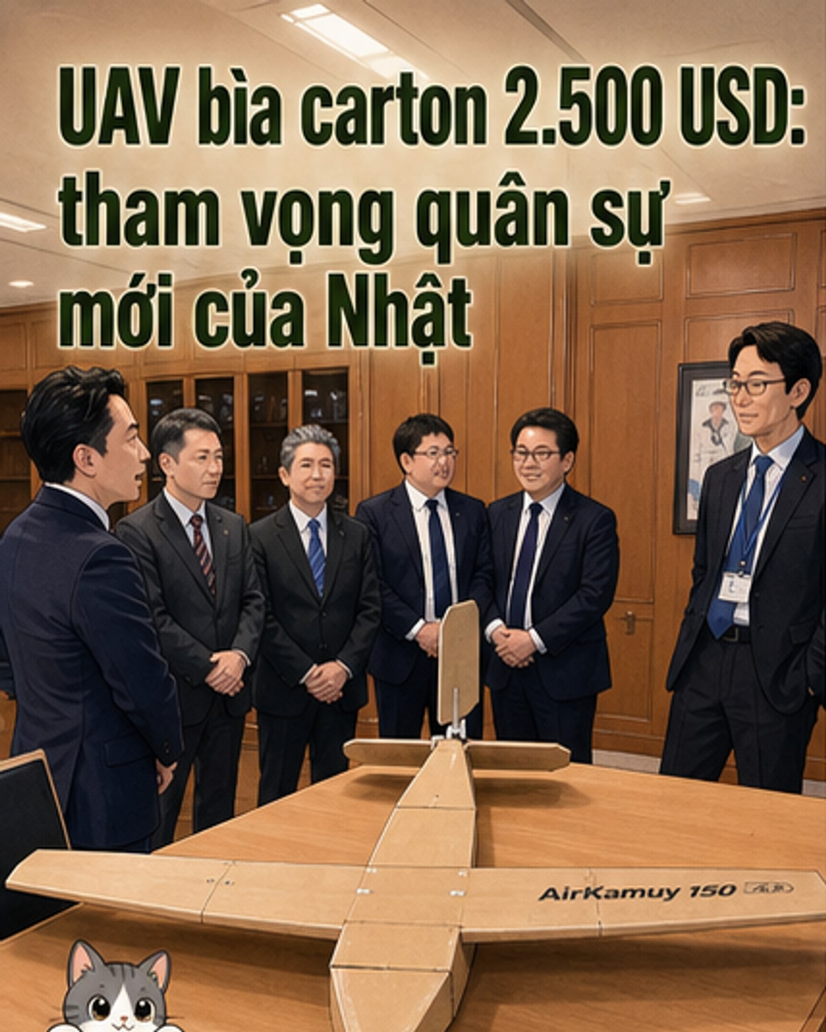 UAV bìa carton của Nhật Bản