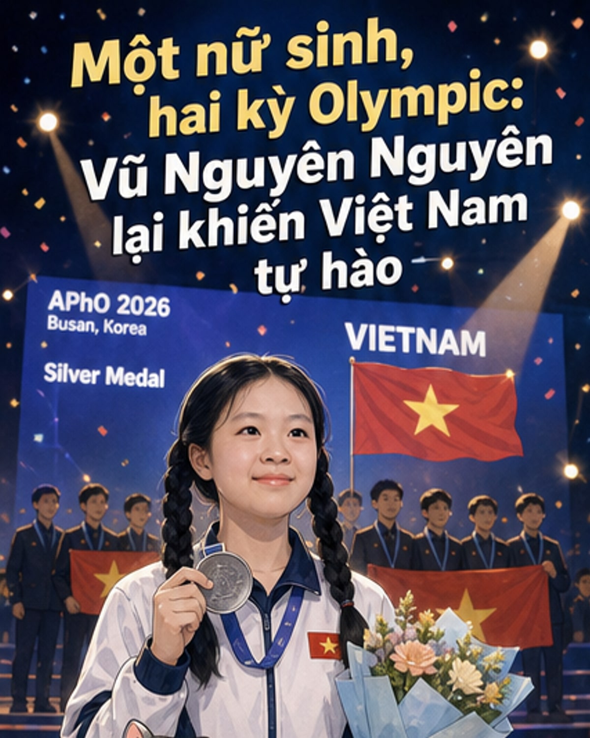 Nữ sinh Việt Nam giành huy chương bạc tại Olympic Vật lý châu Á