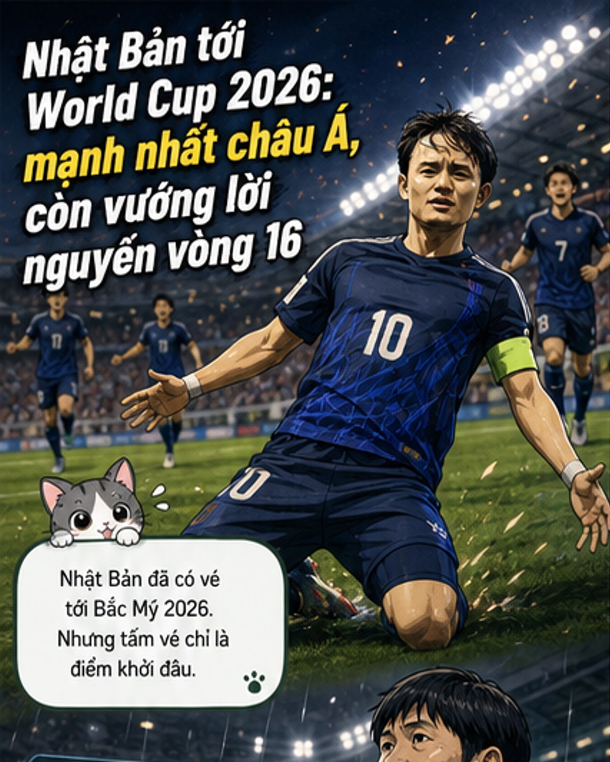 Nhật Bản hướng tới tứ kết World Cup 2026