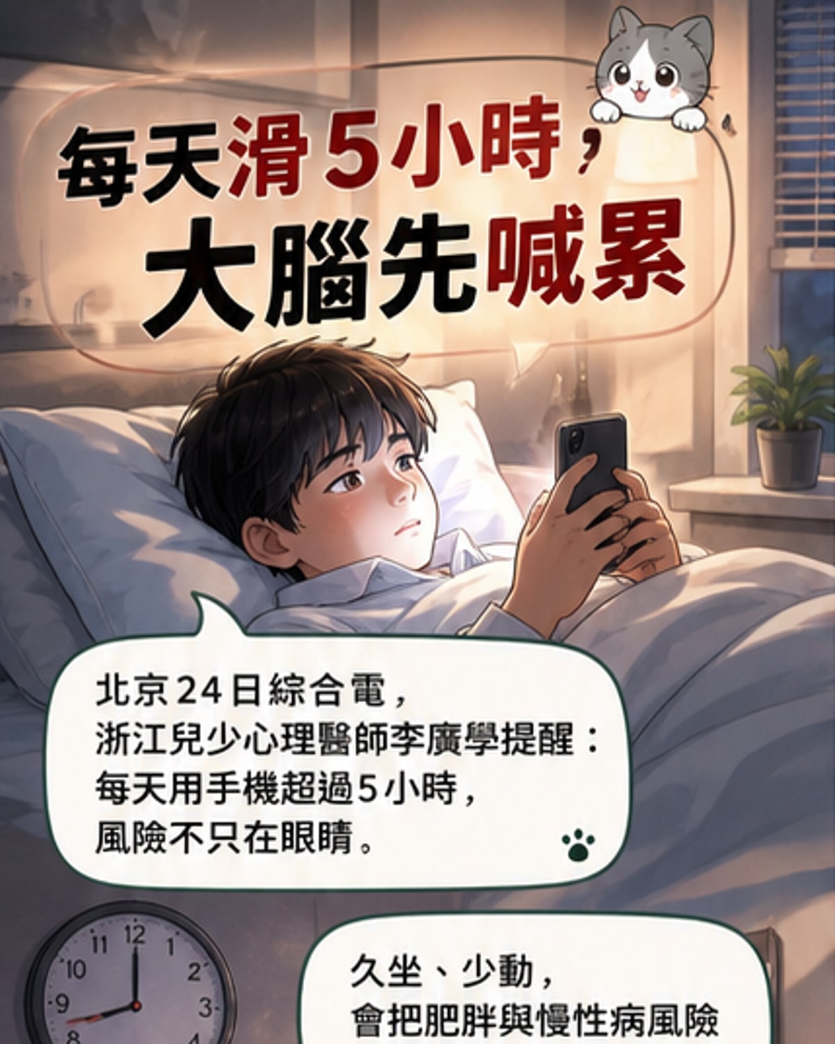 滑手機5小時 變笨有科學根據