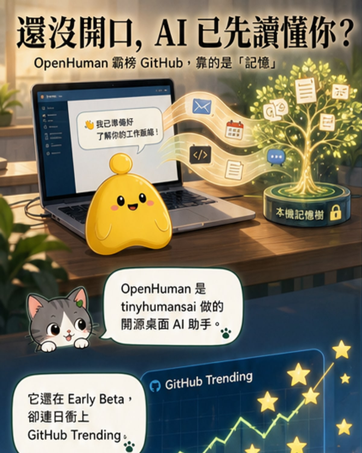 開源AI助手「OpenHuman」登GitHub熱榜