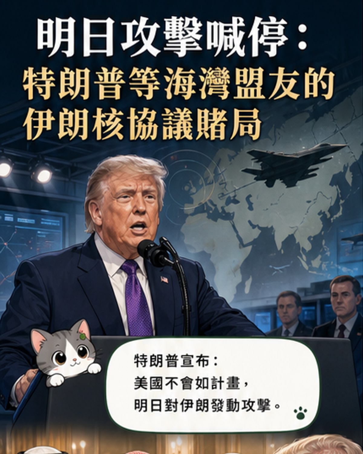 美國暫緩對伊朗軍事打擊