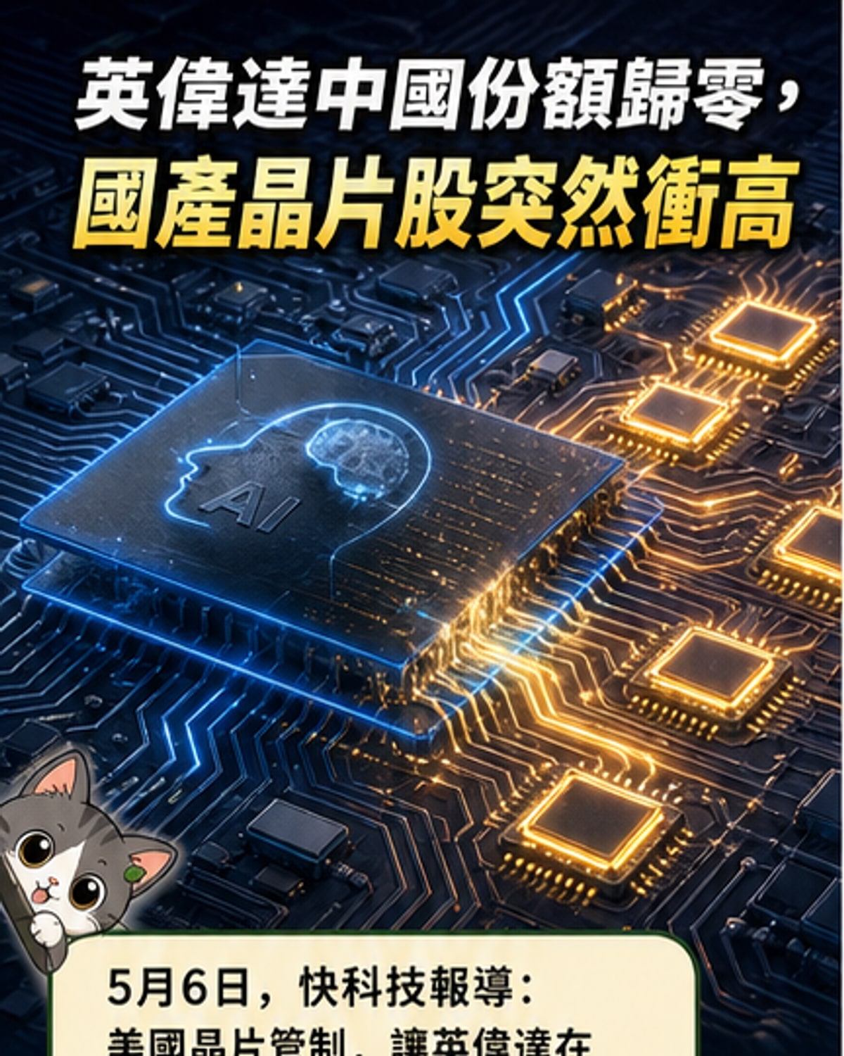 英偉達中國市占歸零 國產晶片集體飆升