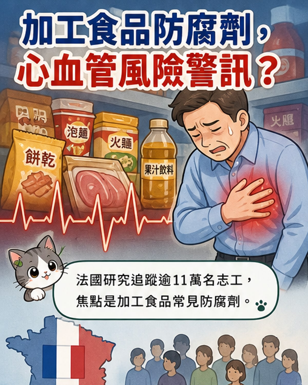 加工食品防腐劑恐增心臟病風險