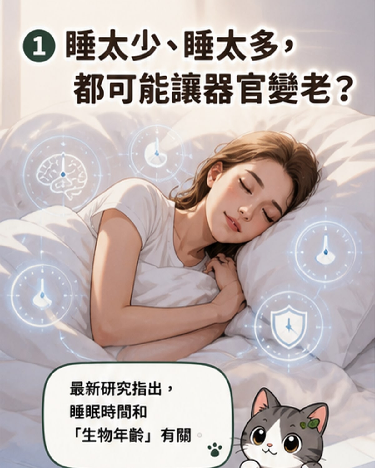 睡眠最佳時長曝光 抗衰老關鍵揭密