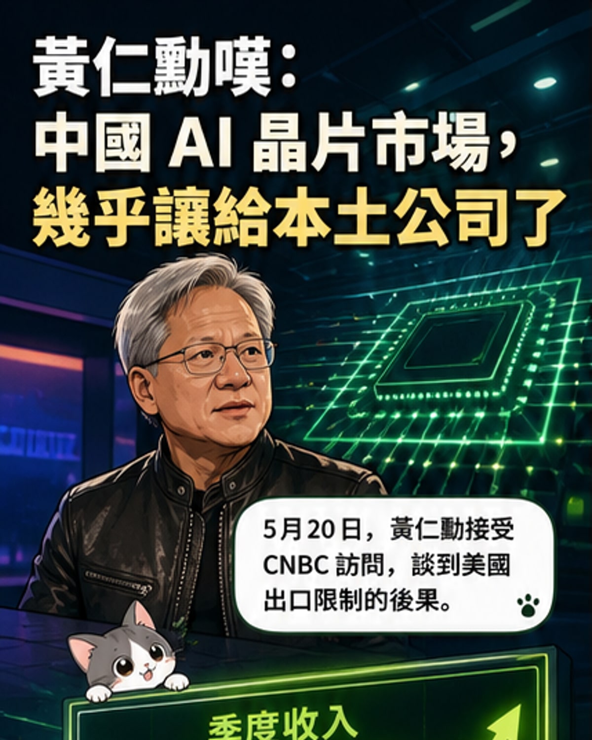黃仁勳坦言:中國市場已讓給中企