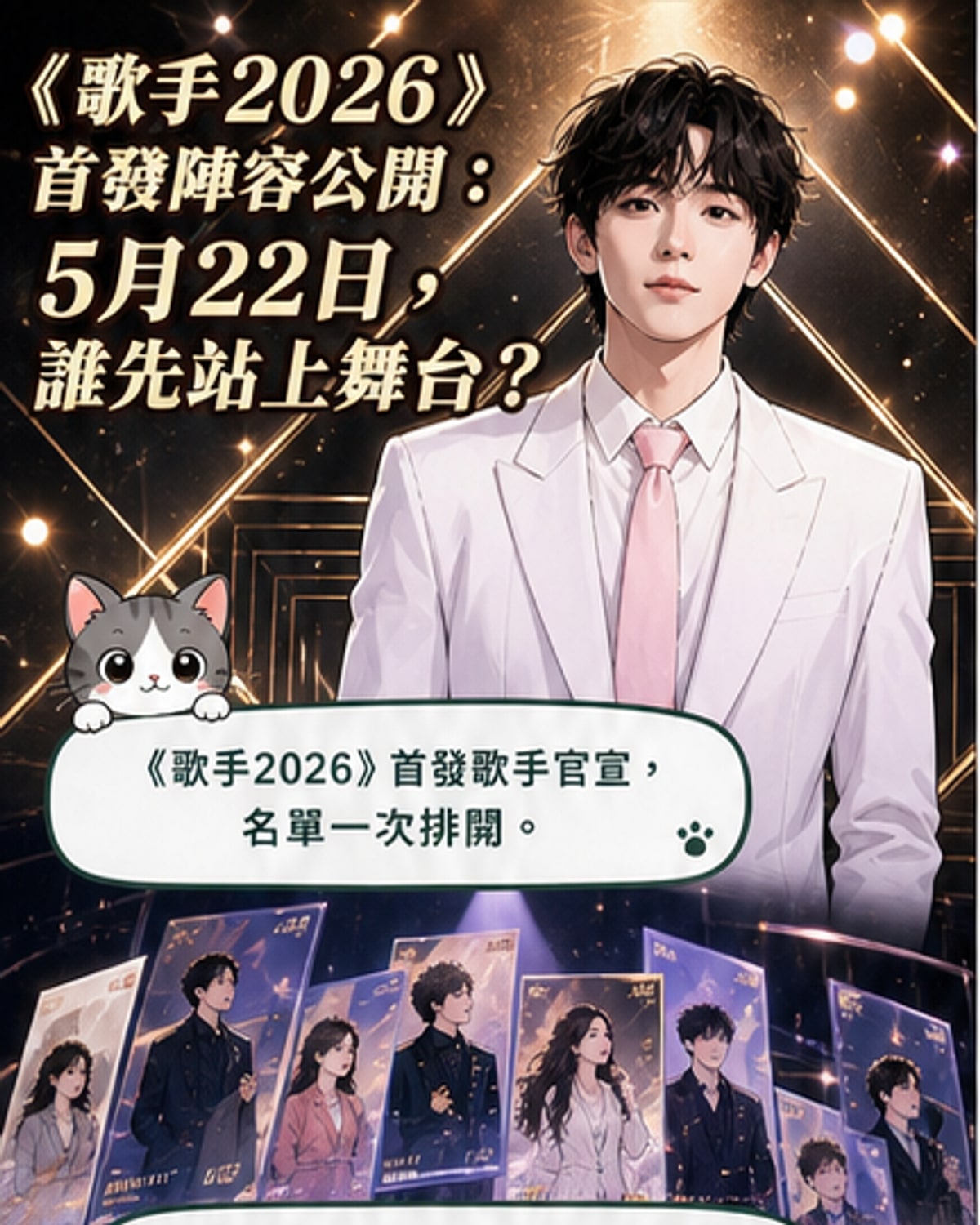 《歌手2026》首發陣容揭曉