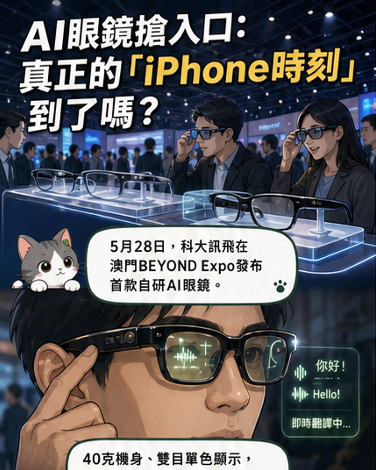 AI眼鏡迎來「iPhone時刻」?