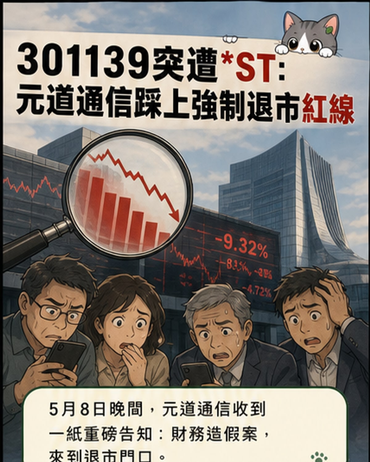 元道通信財報造假遭重罰
